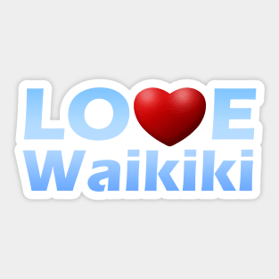 LOVE Waikiki - Ocean Fade Sticker